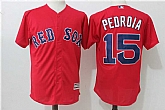 Boston Red Sox #15 Dustin Pedroia Red New Cool Base Jersey,baseball caps,new era cap wholesale,wholesale hats